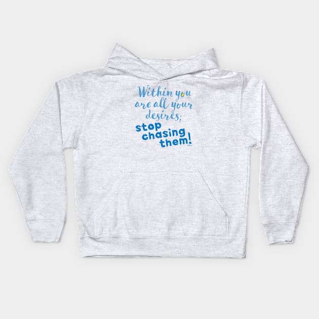 Within You-blue Kids Hoodie by NN Tease
